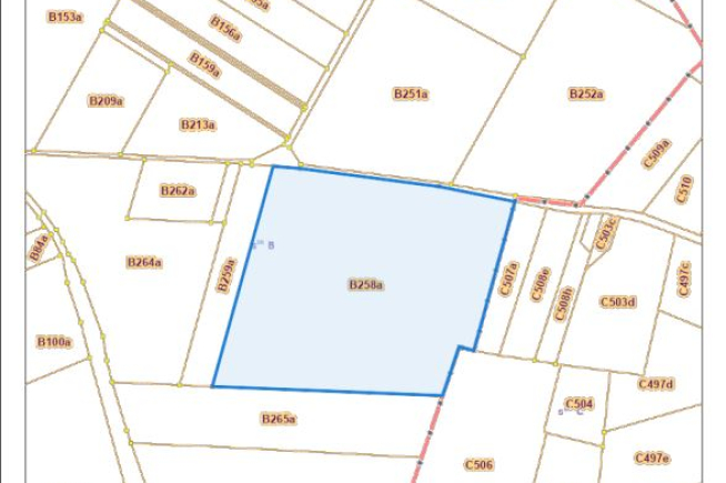 PERCEEL LANDBOUWGROND TE KOOP VIA MEDEDINGINGSPROCEDURE