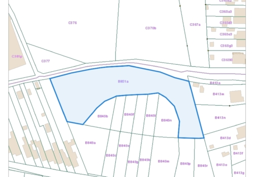 PERCEEL LANDBOUWGROND TE KOOP VIA MEDEDINGINGSPROCEDURE