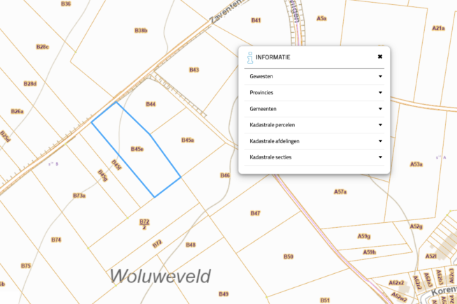 2 landbouwgronden te koop in Sint Stevens Woluwe, Zaventemse baan